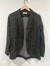 Elodie Women’s Long Sleeve Lightweight Open Front Blazer With Pockets Size M