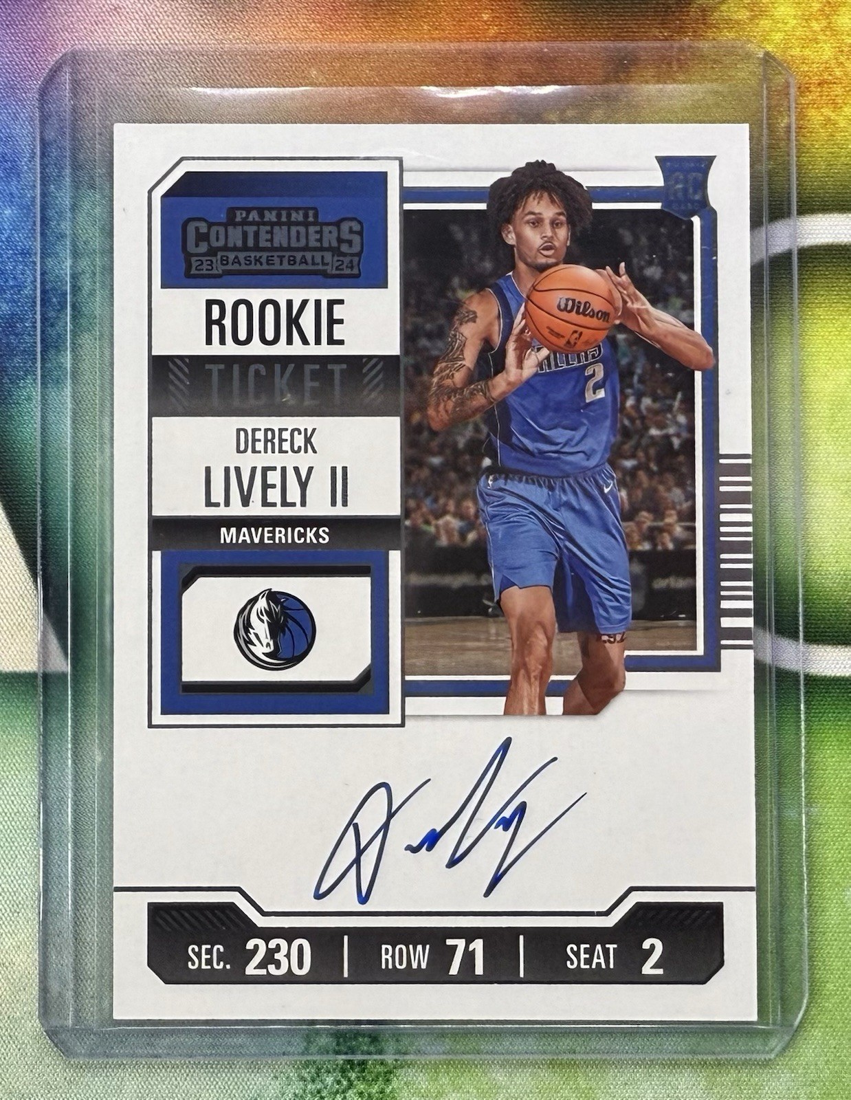 2023-24 Panini Contenders - Dereck Lively II - Rookie Ticket Auto