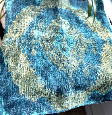 Large 23X 23 KELIM PILLOW COVER WITH Zipper Gorgeous Blues & Greens 4 Available