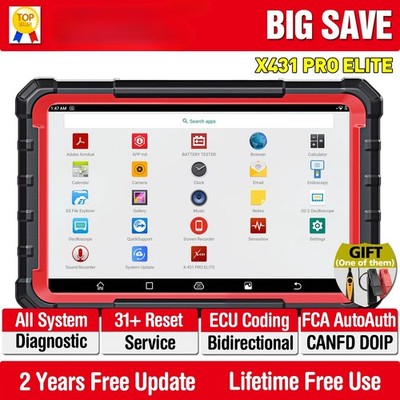 Car Full System Diagnostic Tools Bi-directionnal Control 31+Reset OBD2 SCANNER