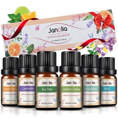 ätherische Öle Diffuser Set Minze Lavendel Zitrus Süßorange Eukalyptus Raumduft
