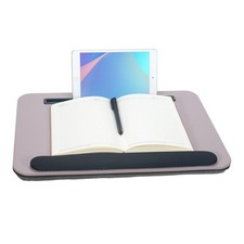 Lap Desk, Portable Laptop Desk Fits Up to 16  Laptops, with Tablet Slot, Buil...