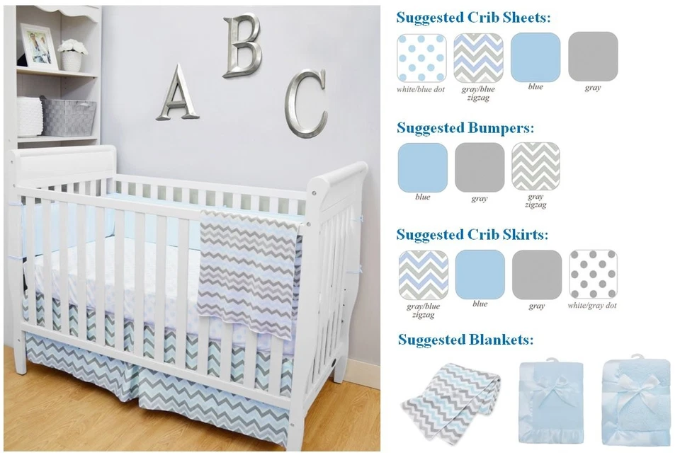 Manta tejida suéter 100 % algodón natural, azul, suave y transpirable, niños y niñas Foto 3 de 4