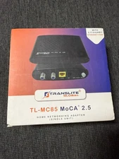 Translite Global Model TL-MC84 MoCA 2.5 Home Networking Adapter Single Unit NEW