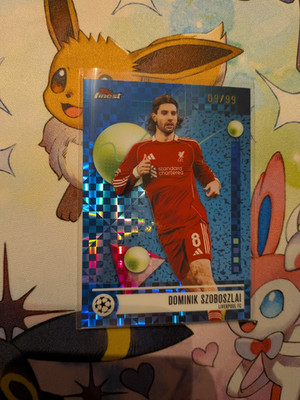 2026 Topps UCC Finest Liverpool Dominik Szoboszlai Blue Checkerboard /99
