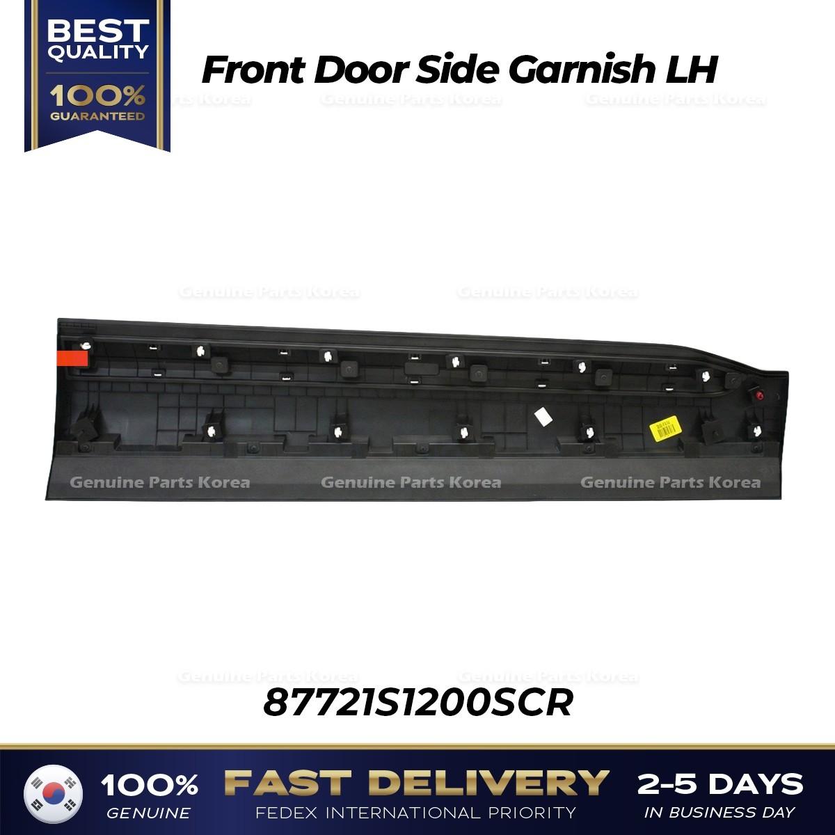 ⭐Genuine⭐ Front Door Side Garnish LH 87721S1200SCR for Hyundai