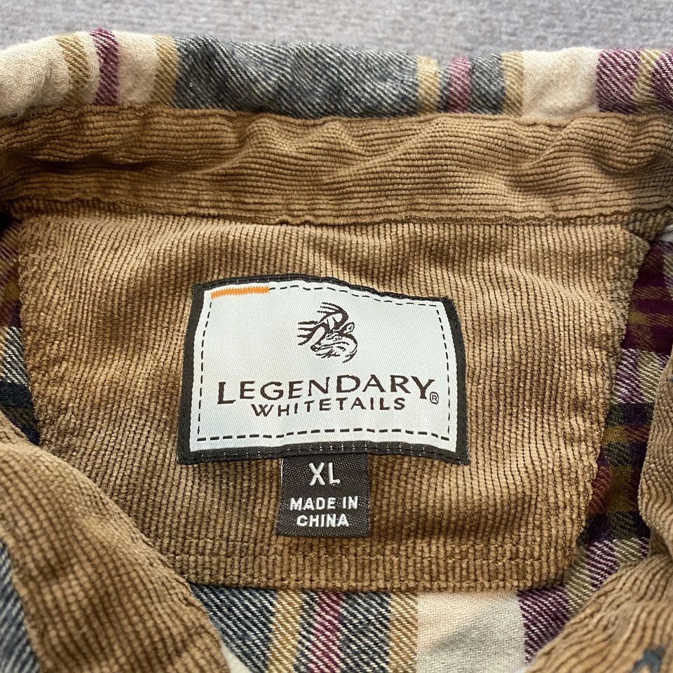 Legendary Whitetails Shirt Mens XL Plaid Flannel Button Up Long Sleeve Casual - Image 4 of 4