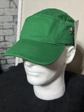 BLANK/NO LOGO ADJUSTABLE 5 PANEL STRAPBACK BASEBALL HAT/CAP, GREEN OUTDOOR/SPORT