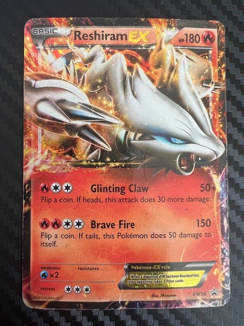 Pokemon TCG Reshiram EX BW36 Black Star Promo Ultra Rare Holo DMG