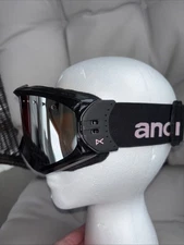Burton anon ski goggles Black Pink Lettering Polarized Lenses