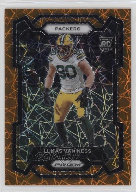 2023 Panini Prizm Rookies Lazer Prizm Lukas Van Ness #336 Rookie RC f2s