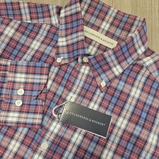 Holderness Bourne Men s The Andrews Shirt Tailored Fit Plaid Size Large NWT