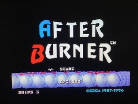 [SEGASATURN software] Afterburner II with obi □ Sega Saturn SS [Operation