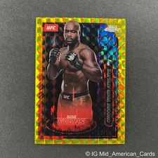 2025 Topps Chrome UFC Rashad Evans Mission Control Gold Geometric Refractor /50