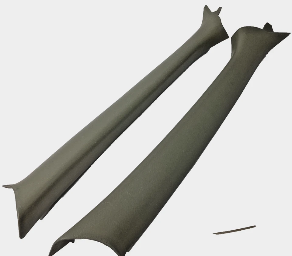 1998-2001 Nissan Altima A Pillar Trim Set Pair RH LH Greenish Gray OEM - Image 3 of 4