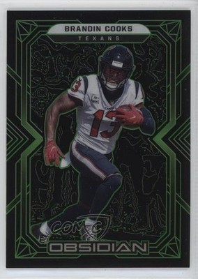 2022 Panini Obsidian Electric Etch Green 20/50 Brandin Cooks #40 1l2