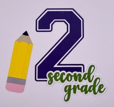 School - First thru Sixth Grade - Paper Piecing Scrapbooking Die Cuts