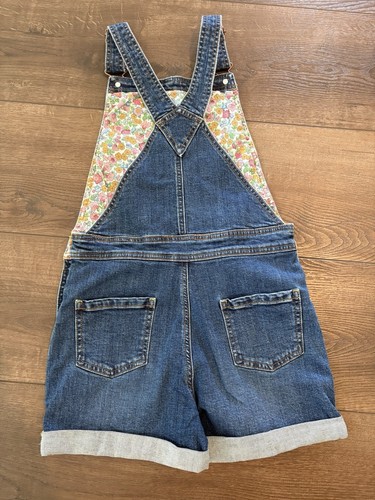 Mini Boden Denim Rainbow Embroidered Overalls Shortalls Girls Size 11-12 - Picture 3 of 4