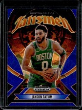 2024-25 Panini Prizm Black Jayson Tatum Talismen Blue Ice Prizm #/125 Celtics