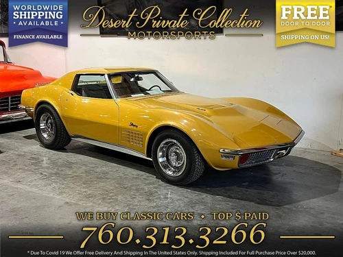 1972 Chevrolet Corvette Rare 4 Speed 454 # Matching Stingray c3 T Top