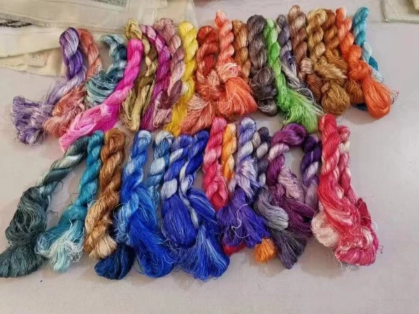 Gradient Colors 100%mulberry silk,hand-dyed embroidery silk floss/thread 1bundle - Image 2 of 4
