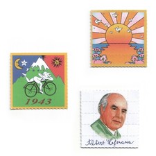 3x Blotter Art Set 1, LSD Print Vintage, 5x5cm