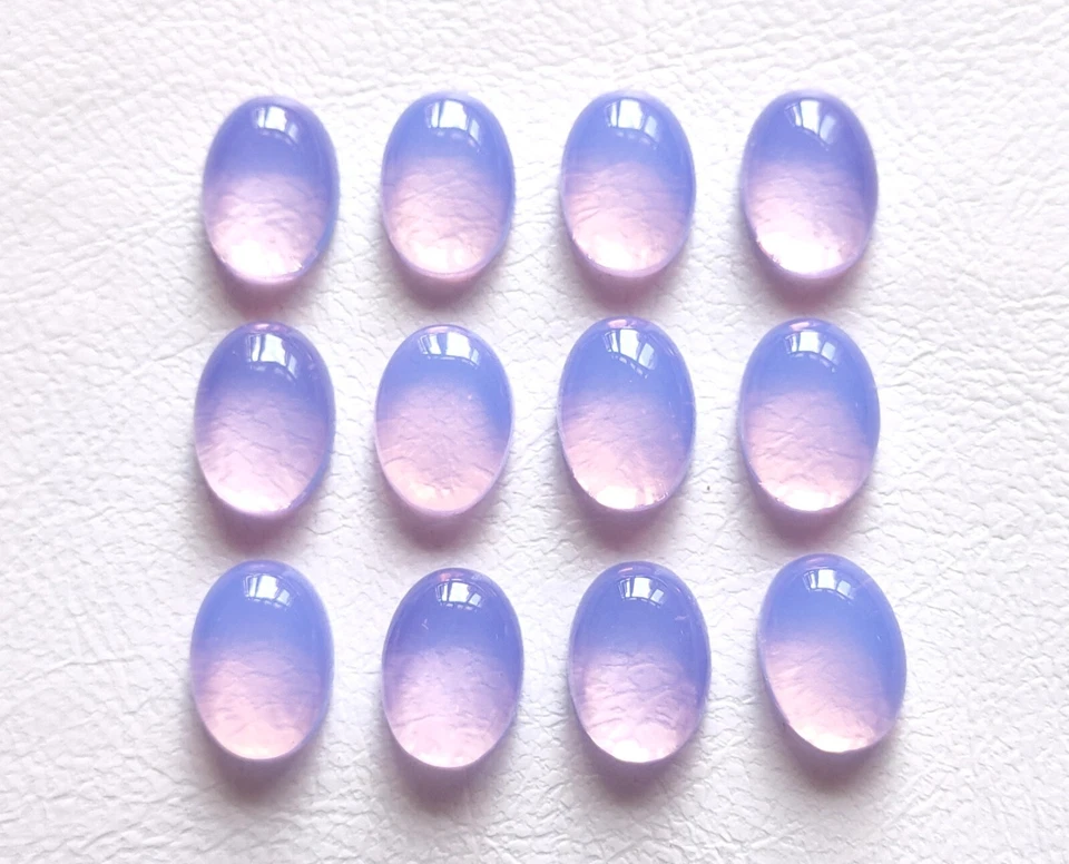 Beautiful Lavender Quartz Gemstone Cabochon, Wholesale Oval Shape Loose Gemstone - Image 3 of 4
