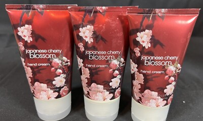 3 Bath & Body Works Signature Collect. Japanese Cherry Blossom Hand Cream 2.5oz