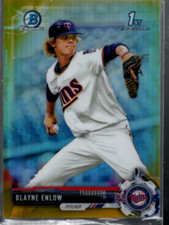 B1503- 2017 Bowman Chrome Draft Gold Refractors #BDC63 Blayne Enlow /50 - NM-MT