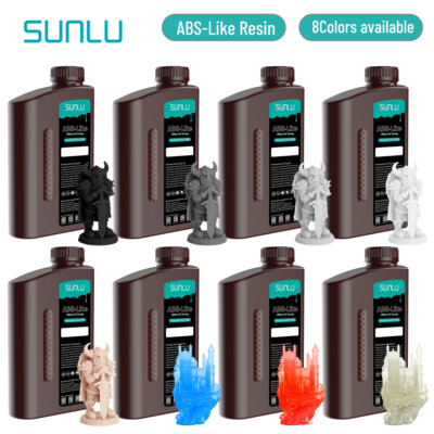SUNLU ABS-Like Fast Curing 3D Resin for LCD DLP SLA 3D Printers High Precision
