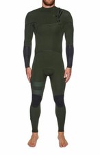 HURLEY Men's 3/3 ADVANTAGE MAX Zip Free Wetsuit Green Size Medium Tall  LAST ONE