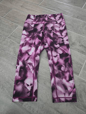 Women's Lululemon Train Wunder Under Crop Leggings Purple Size 8