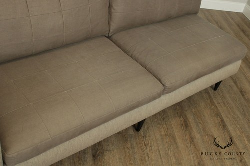 Crate & Barrel Mid Century Sofa, Chaise - Picture 8 of 12