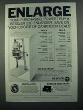 1968 Beseler 23C Enlarger Ad - Purchasing Power