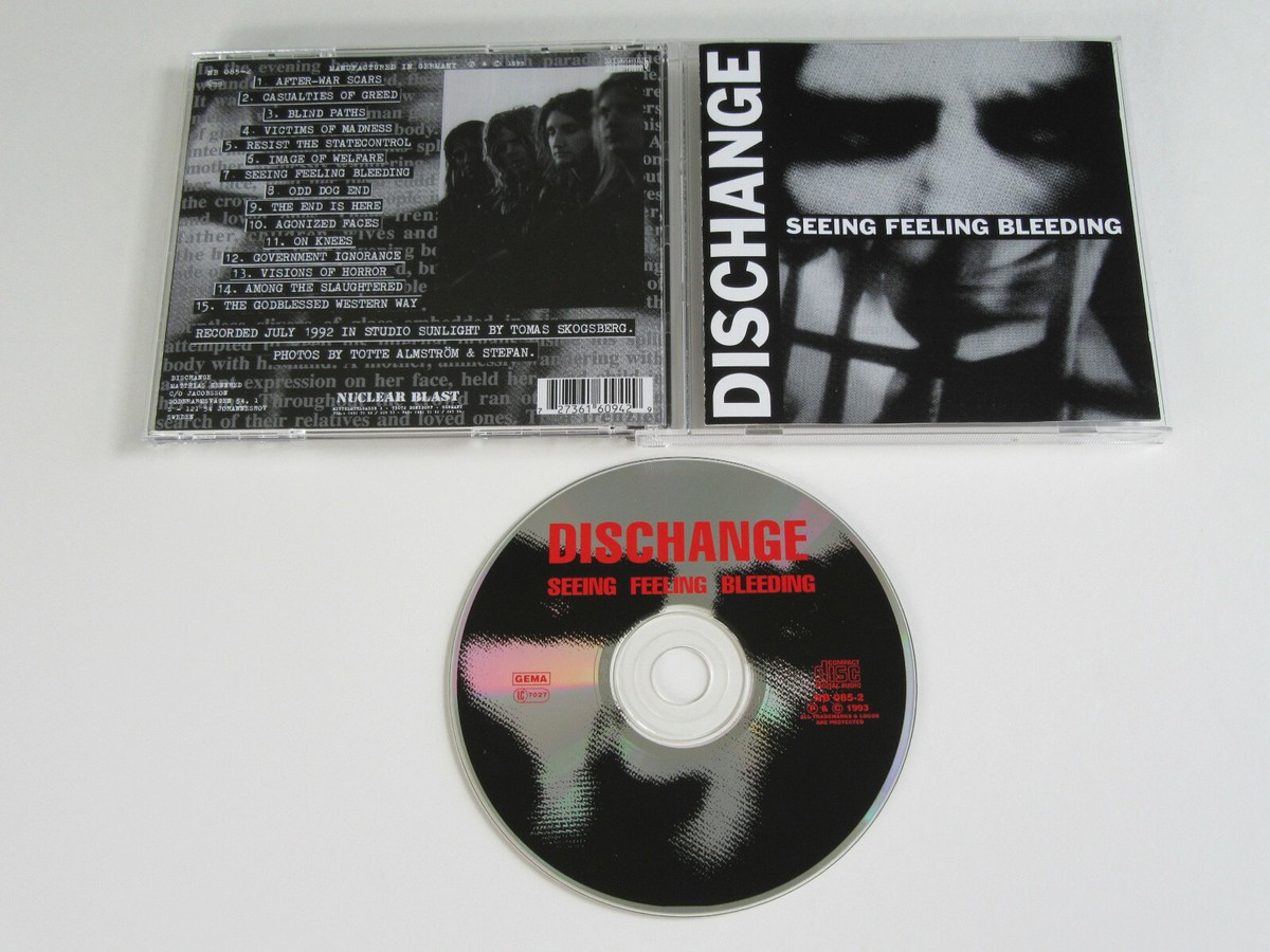 DISCHANGE Seeing Feeling Bleeding CD 1993 RARE ORIGINAL 1st