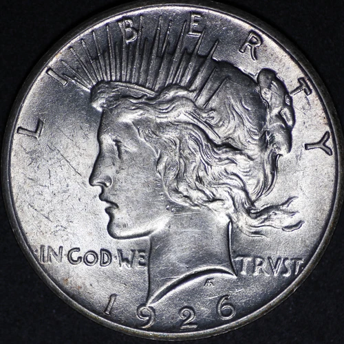 1926 $1 Peace Dollar / BU / Very Nice / From Old Dealer's Personal Set !