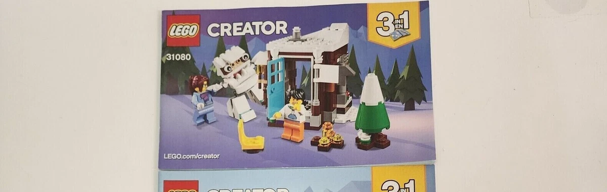 LEGO Creator 3 in 1 31080 Modular Winter Vacation BOOKLET ONLY