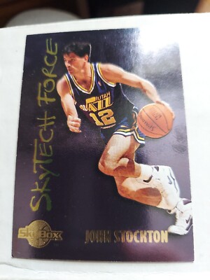 1994-95 Skybox Skytech Force #SF29 - John Stockton - Jazz!