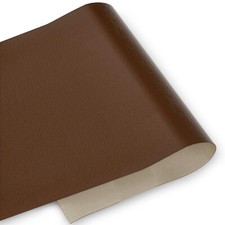Vinyl Fabric, 0.9MM Thick Soft Smooth Waterproof DIY and Crafting Pleather Brown