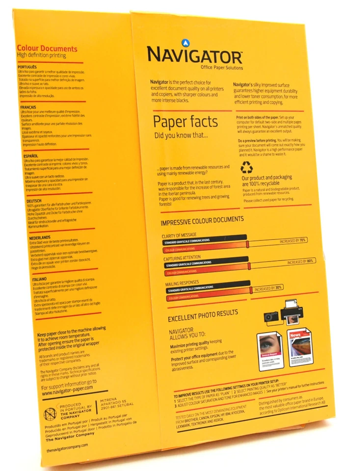 250 Feuilles papier a4 blanc 120 gr,  impression couleurs Laser ou jet d'encre - Photo 2/3