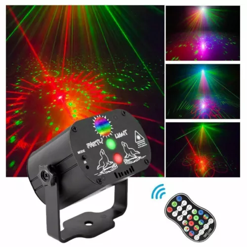 480 patterns projector stage light led laser rgb party show club dj disco lights image 7
