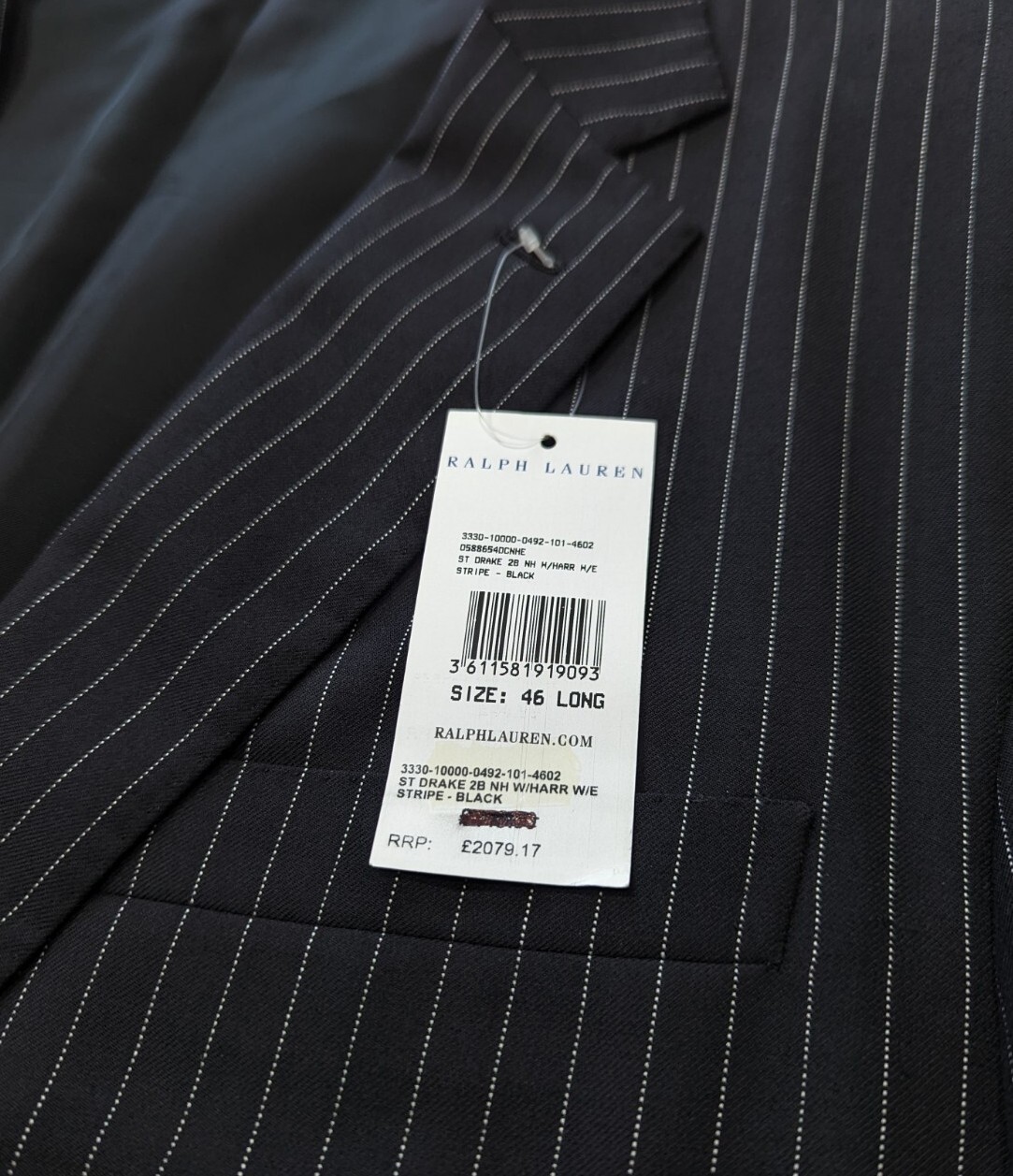 BNWT Ralph Lauren Purple Label Drake Hand Made Custom Fit Suit 46L W40 RRP £2079 image 4