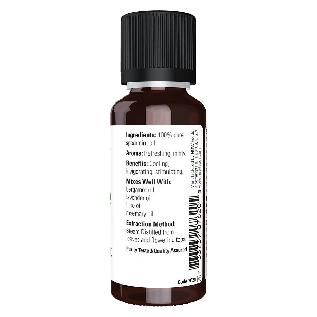 Now Foods Spearmint Oil 1 Oz (30 Ml) – 100% Reines Pfefferminzöl, Für Aromatherapie & Mehr
