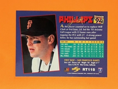 1994 Score Rookie & Traded #RT118 J.R. Phillips Baseball Card | eBay