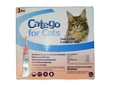 Catego Fast-Acting Flea and Tick Treatment For Cats and Kittens Over 1.5 lbs
