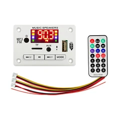 12V Bluetooth 5.0 USB AUX TF FM Car Audio Digital Decoder Board Module