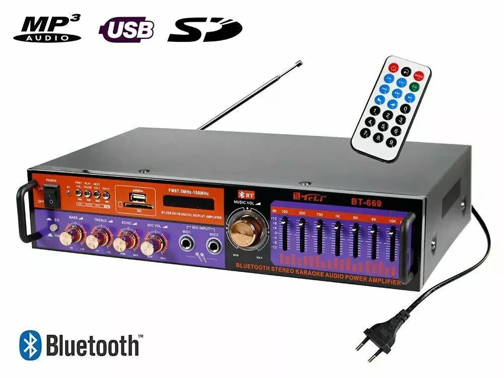Amplificatore Audio Bluetooth Hi-Fi Karaoke: Il Regalo Ideale per Casa