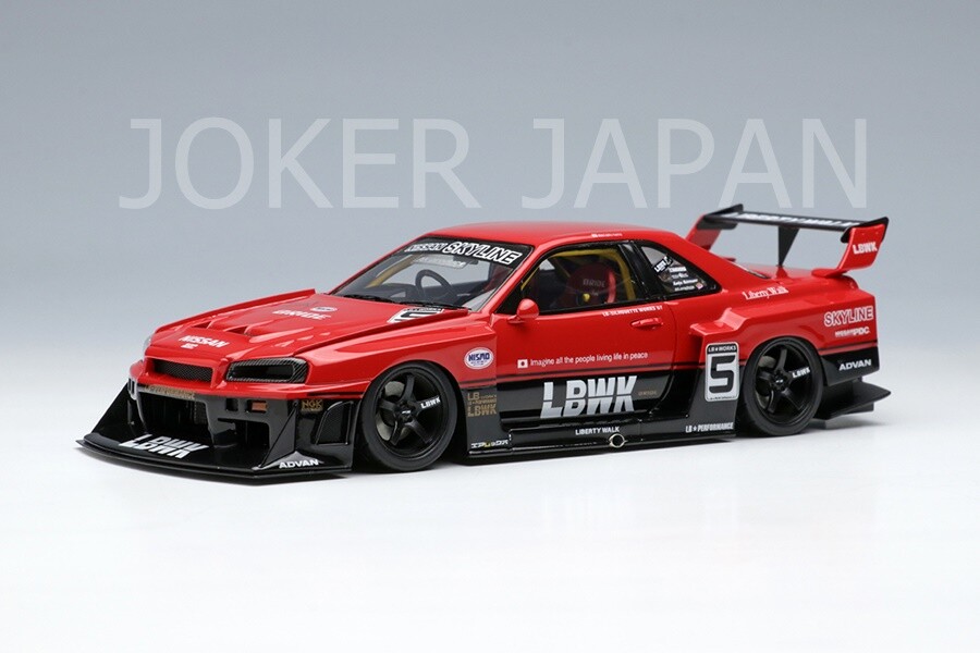アイドロン　スカイライン　1／43 白色 アイドロン 1/43 日産 スカイライン GT-R BNR34 ニスモ R-tune
