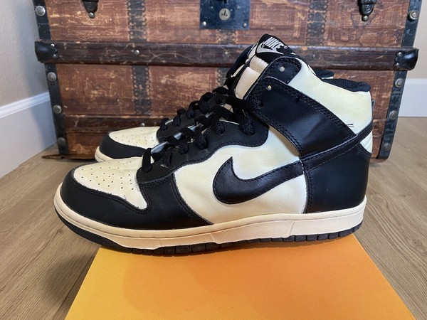 Nike Dunk High VNTG 2008 Sail/Black-Natural Talla 10.5 318850-101 Zapatillas Raras 4