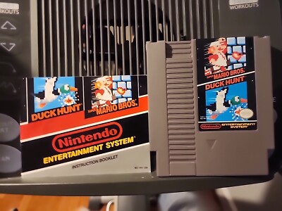 Super Mario Brothers Duck Hunt NES Nintendo Game Cartridge Manual Works